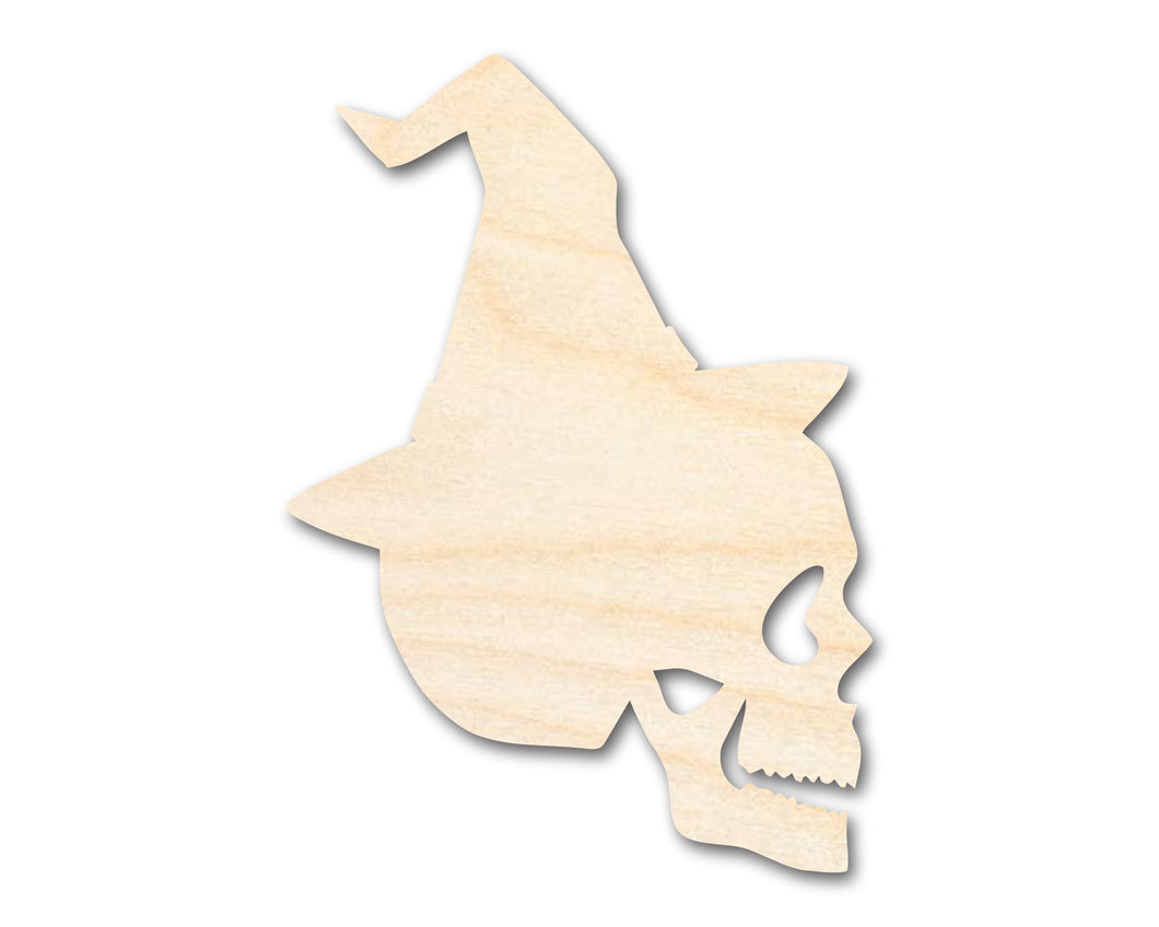 Unfinished Wood Magicians Skull Shape | Halloween | Craft Cutout | up to 36