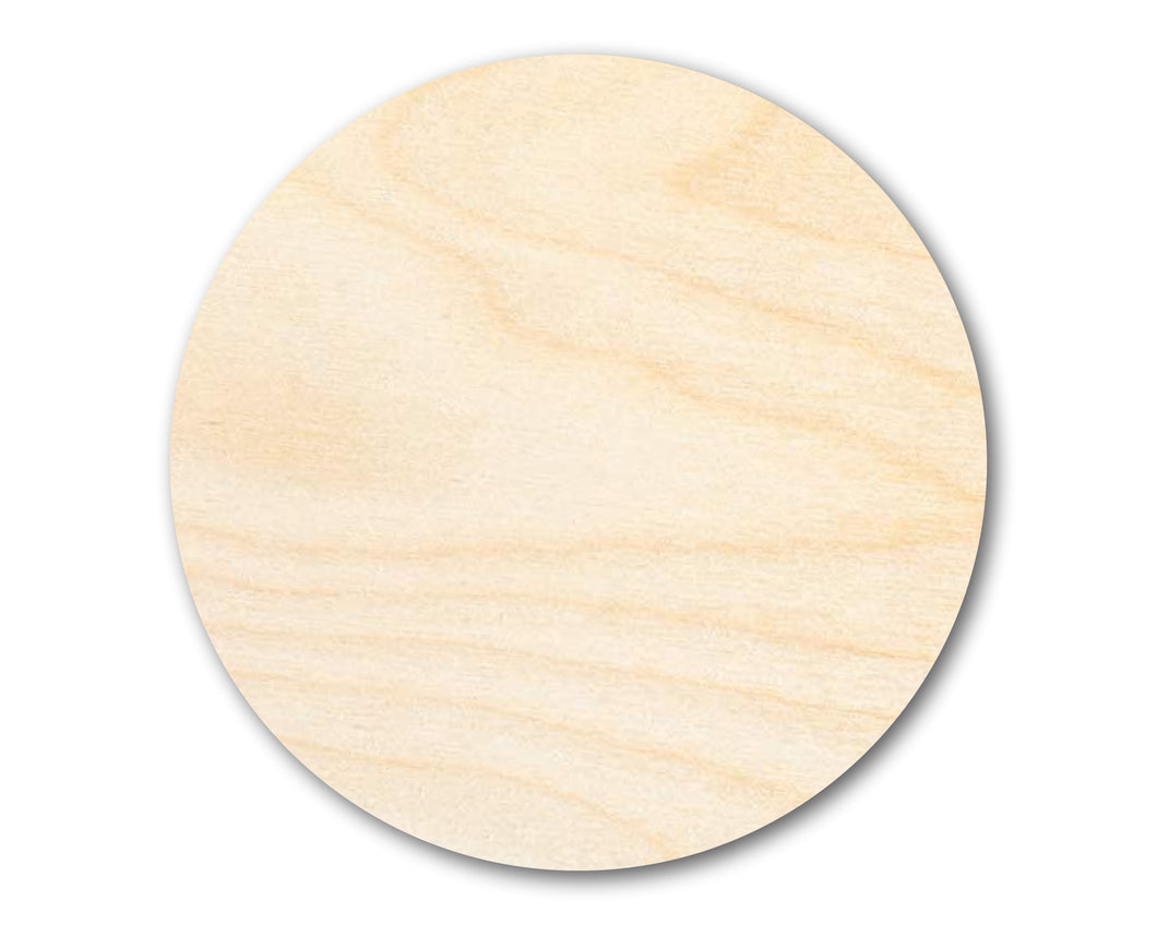 Unfinished Wood Circle Round | Circle Blank | Craft Cutout | Up to 36
