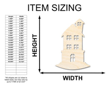 Load image into Gallery viewer, Unfinished Wood Tall House Shape | Craft Cutout | up to 36&quot; DIY
