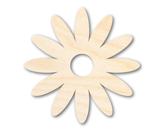 Unfinished Wood Daisy Shape | Flower | Craft Cutout | up to 24