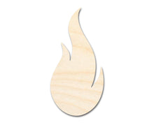 Load image into Gallery viewer, Unfinished Wood Flame Shape | Craft Cutout | up to 36&quot; DIY
