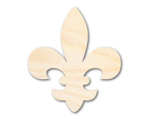 Unfinished Wood Fleur di Lis Shape | Saint's Football | France | DIY Craft Cutout | up to 46"