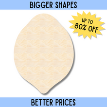 Load image into Gallery viewer, Bigger Better | Unfinished Wood Lemon Shape | DIY Craft Cutout |
