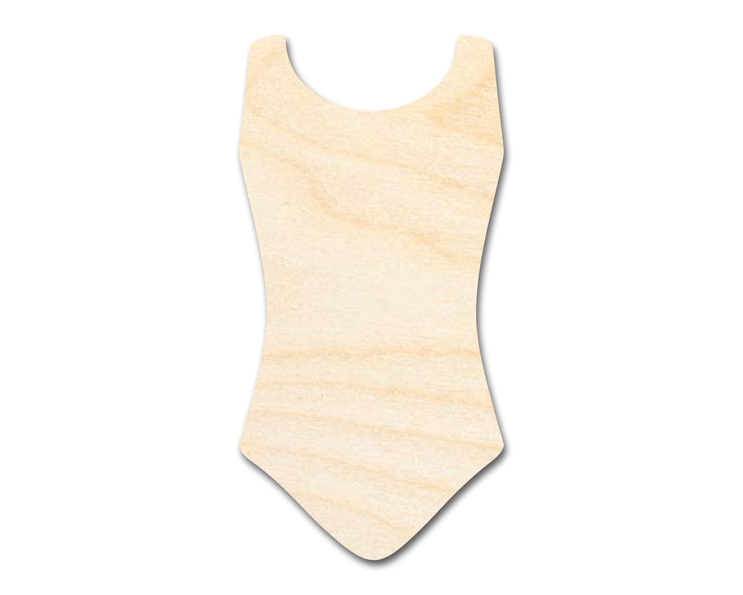 Unfinished Wood Swimsuit Shape | Craft Cutout | up to 36