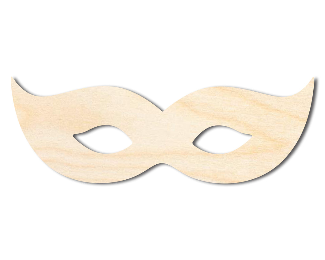 Unfinished Wood Mardi Gras Mask Shape | New Orleans | DIY Craft Cutout | up to 46