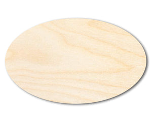 Unfinished Wood Oval Shape - Craft - up to 24" DIY