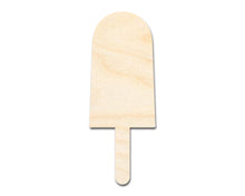 Load image into Gallery viewer, Unfinished Wood Summer Popsicle Shape | Ice Cream | Food | Craft Cutout | up to 46&quot; DIY
