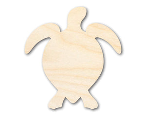 Bigger Better | Unfinished Wood Sea Turtle Shape | DIY Craft Cutout