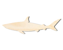 Load image into Gallery viewer, Bigger Better | Unfinished Wood Shark Shape | DIY Craft Cutout |
