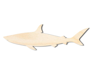 Bigger Better | Unfinished Wood Shark Shape | DIY Craft Cutout |