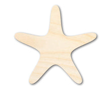 Load image into Gallery viewer, Bigger Better | Unfinished Wood Starfish Shape | DIY Craft Cutout |
