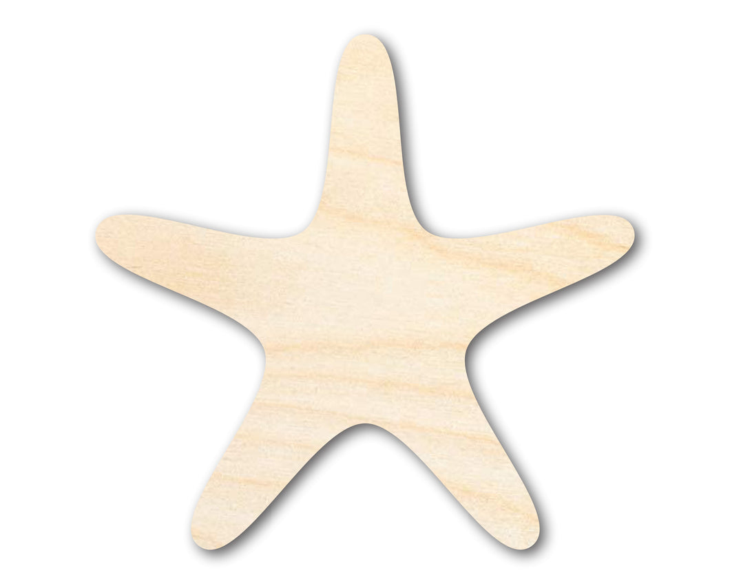 Bigger Better | Unfinished Wood Starfish Shape | DIY Craft Cutout |