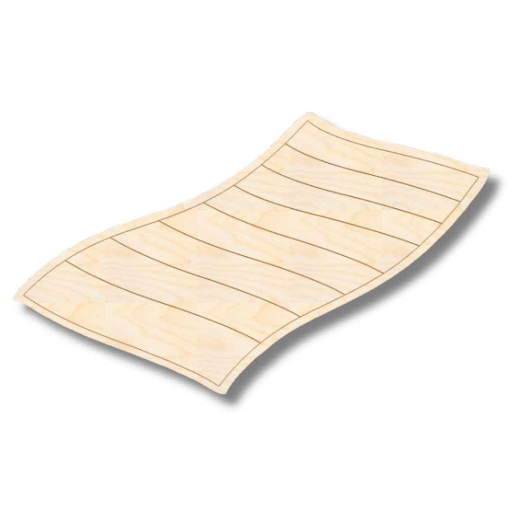 Unfinished Wood Etched Beach Towel Shape | Paint By Line Crafts | up to 30