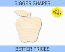 Load image into Gallery viewer, Bigger Better | Unfinished Wood Red Delicious Apple Shape |  DIY Craft Cutout
