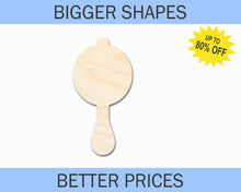 Load image into Gallery viewer, Bigger Better | Unfinished Wood Baby Rattle Silhouette |  DIY Craft Cutout
