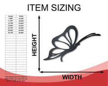 Load image into Gallery viewer, Metal Flying Butterfly Wall Art - 20 Color Options
