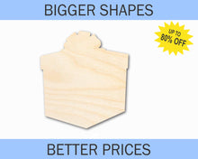 Load image into Gallery viewer, Bigger Better | Unfinished Wood Gift Present Shape |  DIY Craft Cutout
