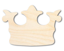 Load image into Gallery viewer, Unfinished Wood Crown Shape | Royalty King Queen | DIY Craft Cutout | up to 46&quot; DIY

