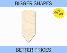 Load image into Gallery viewer, Bigger Better | Unfinished Wood Fat Pencil Silhouette |  DIY Craft Cutout
