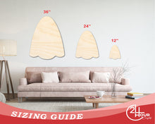 Load image into Gallery viewer, Unfinished Wood Sheet Ghost Shape | Craft Cutout | up to 36&quot; DIY
