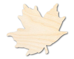 Unfinished Wood Maple Leaf Shape - Craft - up to 36" DIY