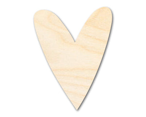 Unfinished Wood Primitive Heart Shape | Valentine's Day | Weddings | DIY Craft Cutout | Up to 46"