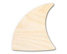 Load image into Gallery viewer, Bigger Better | Unfinished Wood Shark Fin Shape | DIY Craft Cutout |
