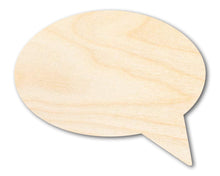 Load image into Gallery viewer, Unfinished Wood Speech Bubble Shape | Craft Cutout | up to 24&quot; DIY
