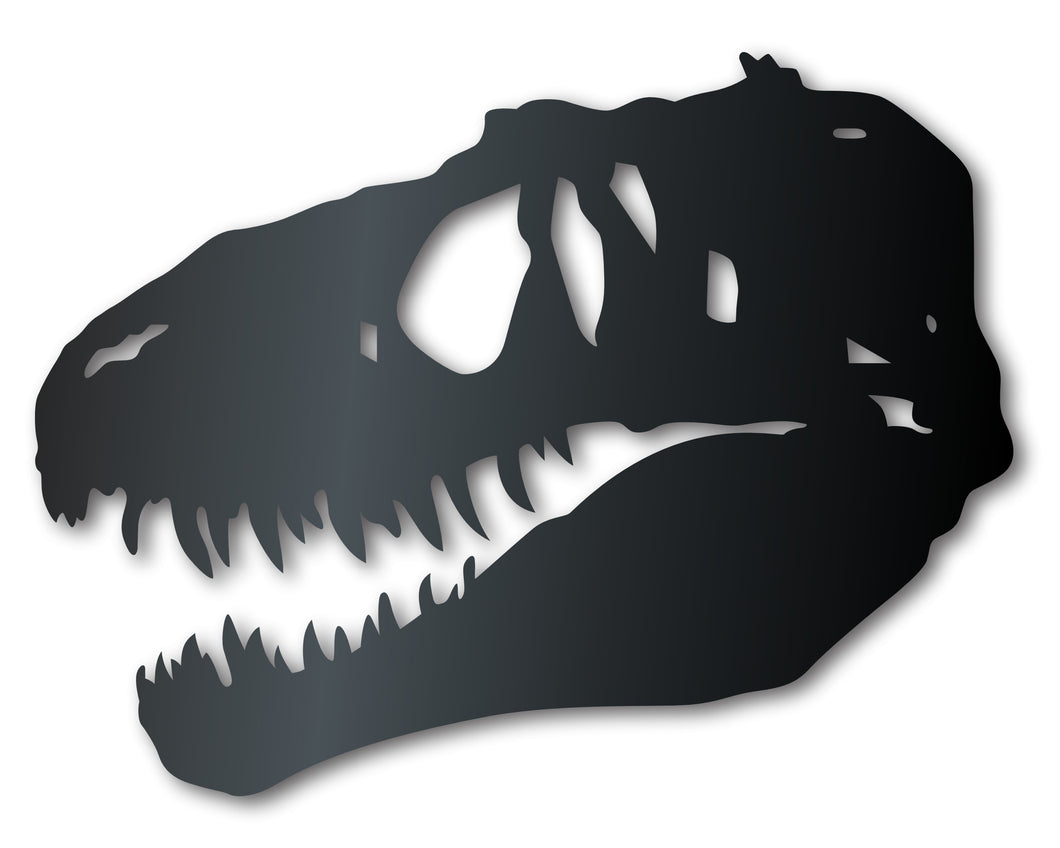 Metal T-Rex Dinosaur Skull Wall Art - 20 Color Options