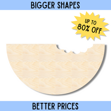 Load image into Gallery viewer, Bigger Better | Unfinished Wood Watermelon Slice with Bite Silhouette | DIY Craft Cutout |
