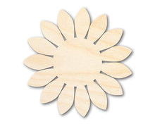 Load image into Gallery viewer, Bigger Better | Unfinished Wood Sunflower Shape |  DIY Craft Cutout
