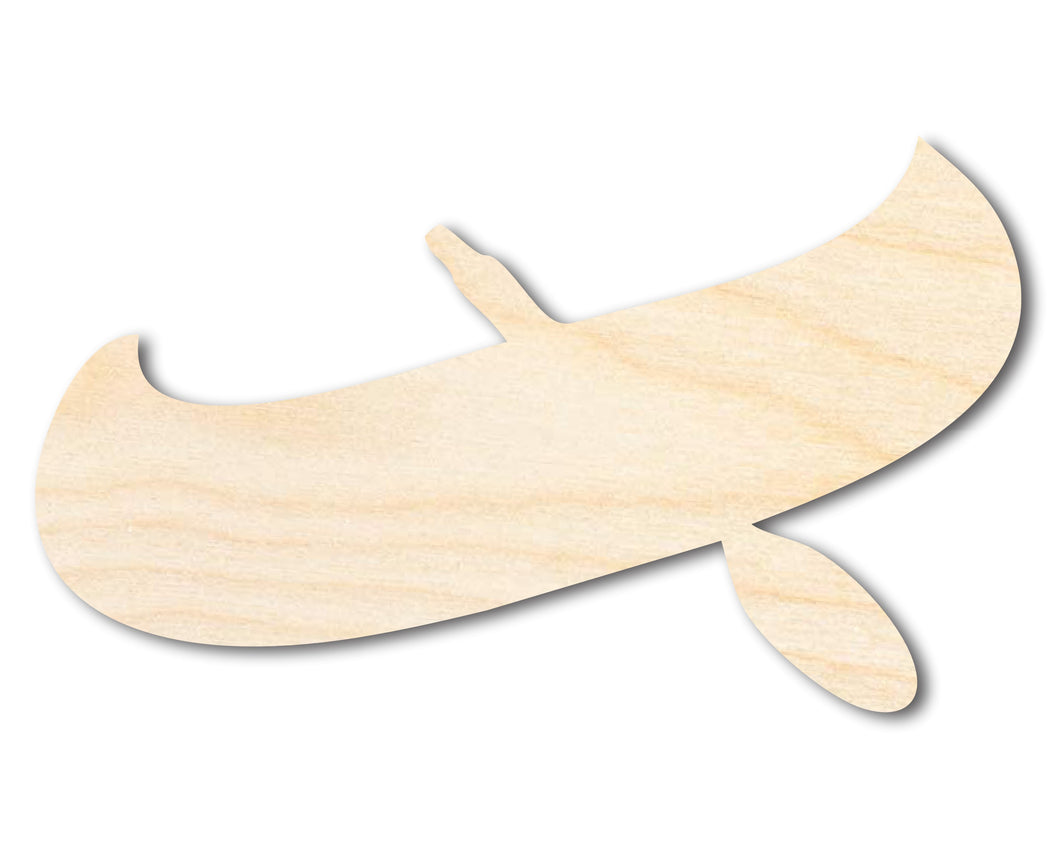 Unfinished Wood Canoe Shape | Native American | Craft Cutout | up to 36