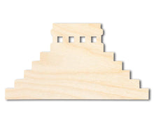 Load image into Gallery viewer, Unfinished Wood Mayan Pyramid Shape | Craft Cutout | up to 36&quot; DIY
