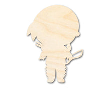 Load image into Gallery viewer, Unfinished Wood Native Boy Shape | Craft Cutout | up to 36&quot; DIY
