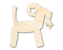 Load image into Gallery viewer, Unfinished Wood Yule Goat Shape | Craft Cutout | up to 36&quot; DIY
