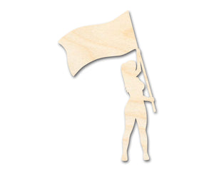 Unfinished Color Guard Shape | Craft Cutout | up to 36" DIY