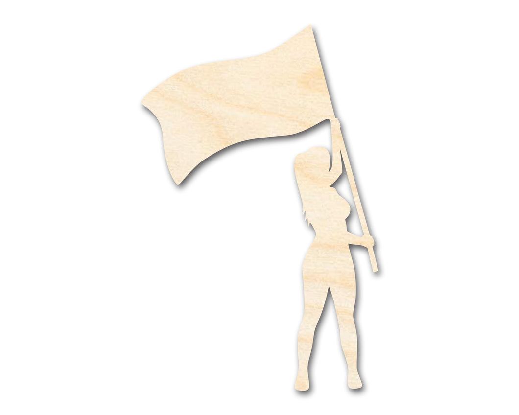 Unfinished Color Guard Shape | Craft Cutout | up to 36