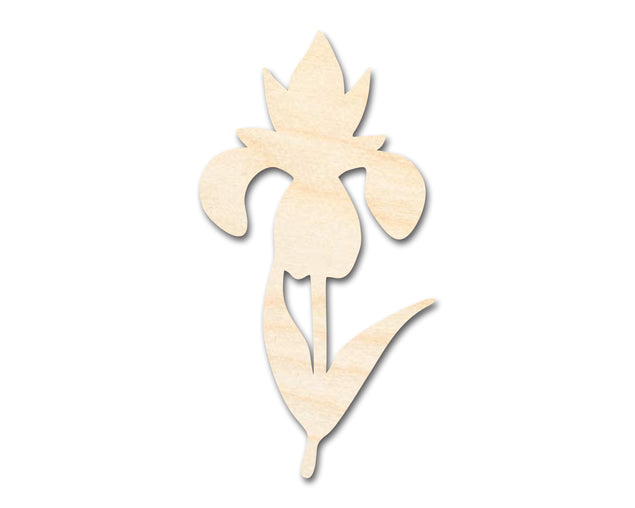Unfinished Wood Crocus Flower Shape | Spring Craft Cutout | up to 24