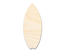 Load image into Gallery viewer, Unfinished Wood Fishtail Surfboard Shape | Ocean Craft Cutout | up to 36&quot; DIY

