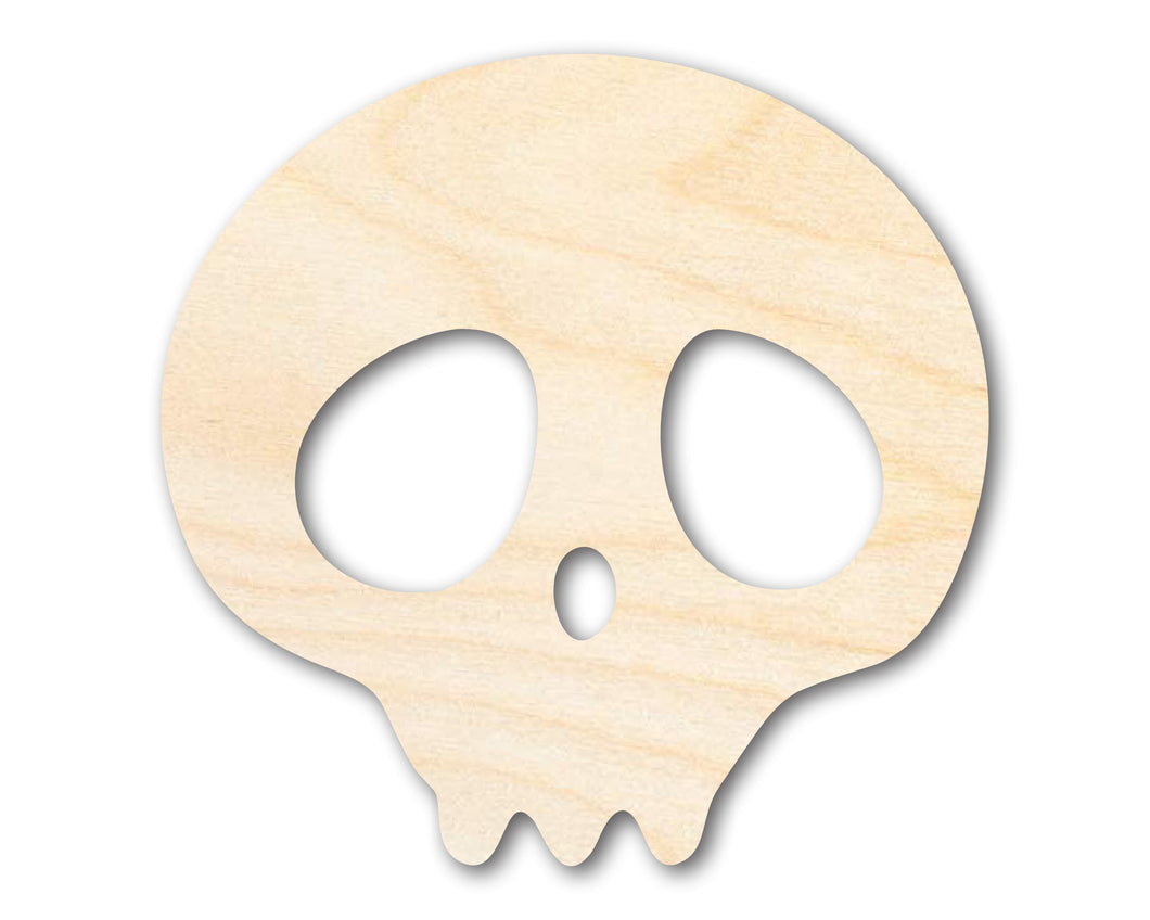 Unfinished Cute Skull Shape | Craft Cutout | up to 36
