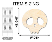Load image into Gallery viewer, Unfinished Cute Skull Shape | Craft Cutout | up to 36&quot; DIY
