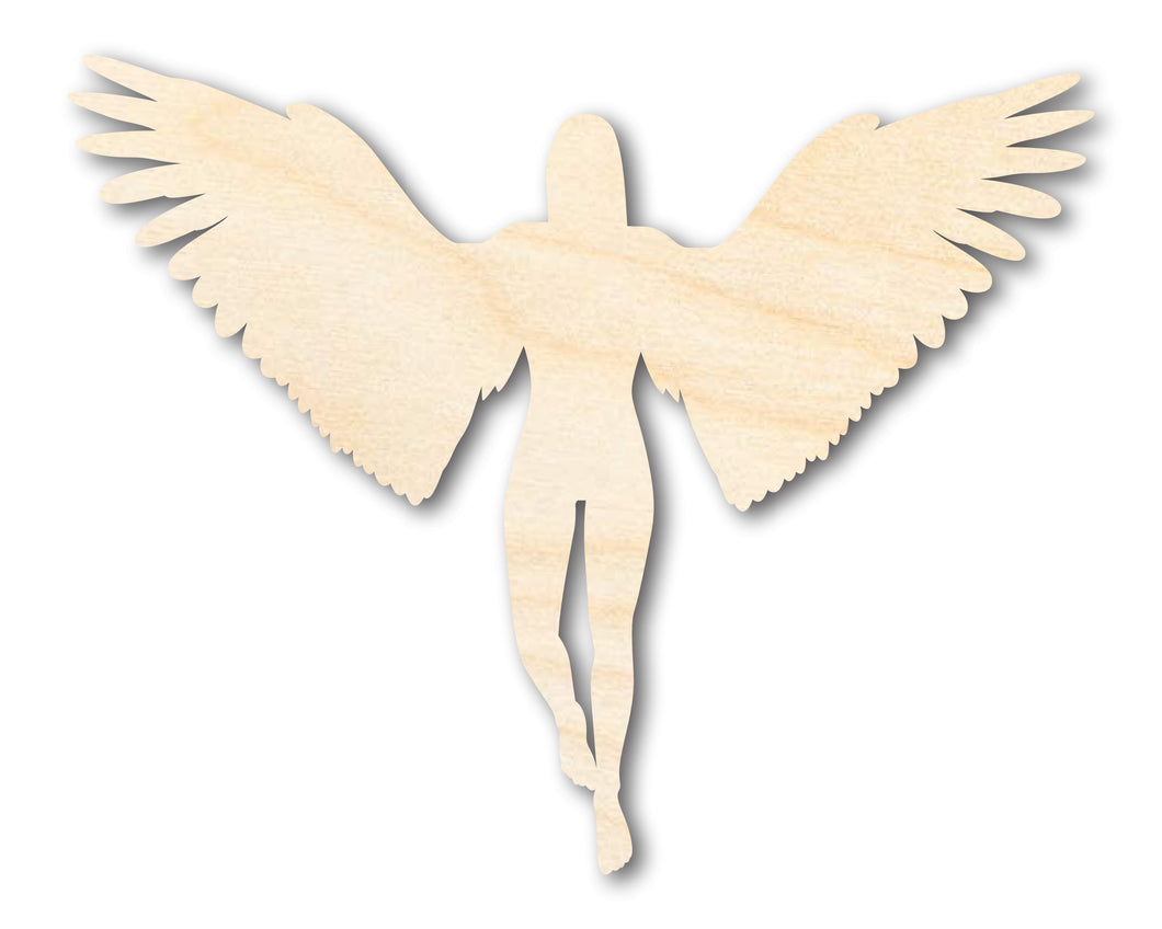 Unfinished Wood Angel Shape | Craft Cutout | up to 36