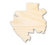 Load image into Gallery viewer, Unfinished Wood Gabon Country Shape - Central African Craft - up to 36&quot; DIY
