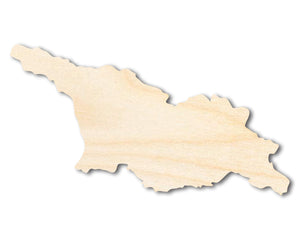 Unfinished Wood Georgia Country Shape - Euroasian Craft - up to 36" DIY