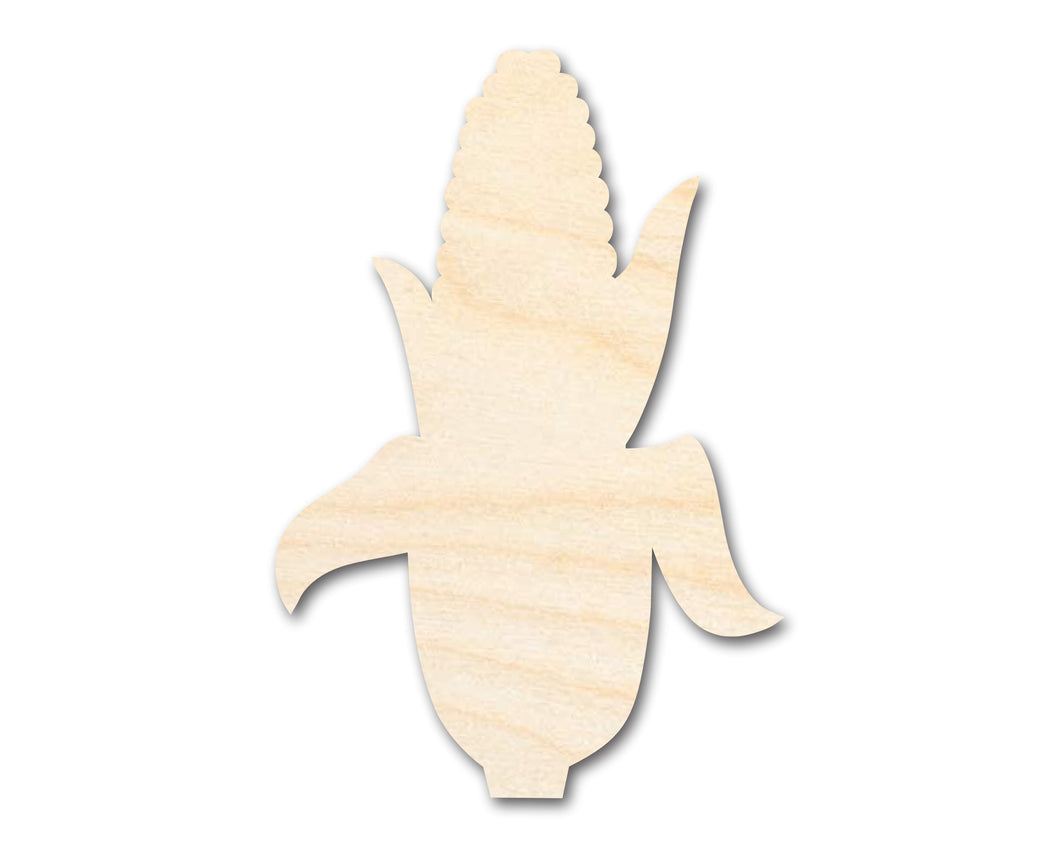 Unfinished Wood Corn on the Cob Shape | Craft Cutout | up to 36