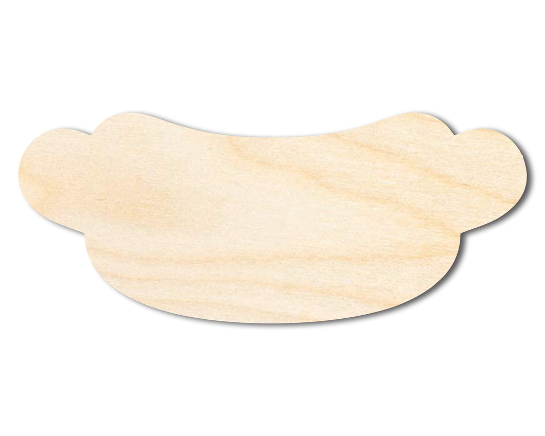 Unfinished Wood Hot Dog Shape | Craft Cutout | up to 36
