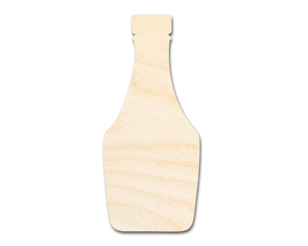 Unfinished Wood Ketchup Bottle Shape | Craft Cutout | up to 36