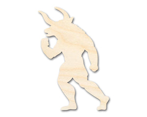 Unfinished Wood Minotaur Silhouette | DIY Creature Craft Cutout | up to 36" DIY