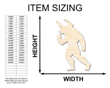 Load image into Gallery viewer, Unfinished Wood Minotaur Silhouette | DIY Creature Craft Cutout | up to 36&quot; DIY
