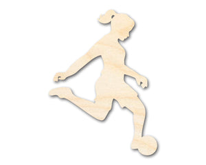 Unfinished Wood Soccer Player Silhouette | DIY Sports Craft Cutout | up to 36" DIY
